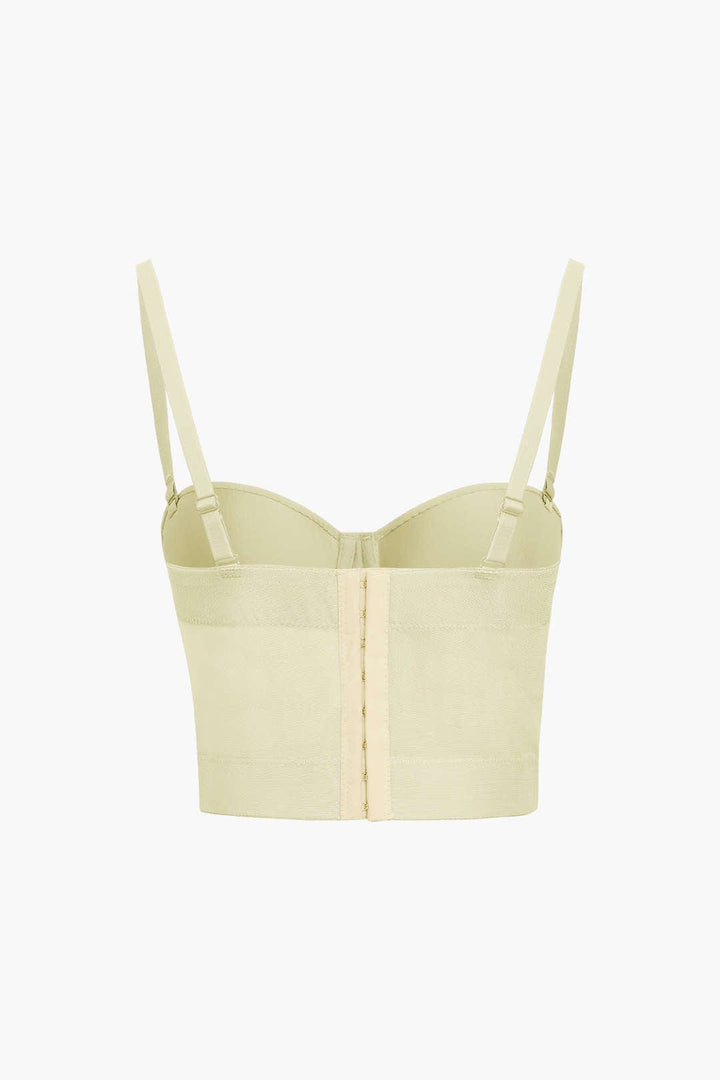 W&W Mode | Figurbetontes Bustier Top Mit Bügel Cups Und Transparenter Mesh Struktur