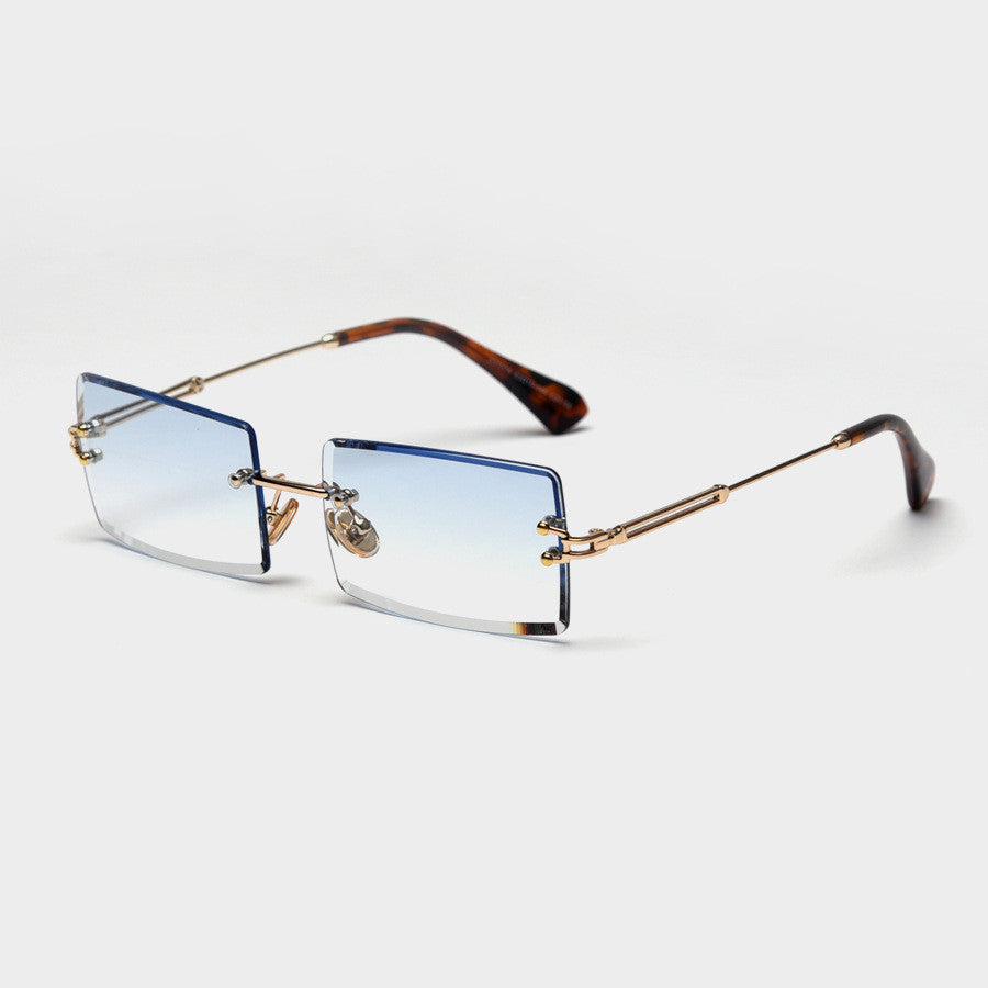 WW | Modische Rechteckige Sonnenbrille Im Retro Stil