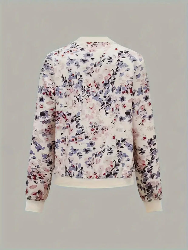 WW | Bomberjacke Mit Blumenmuster