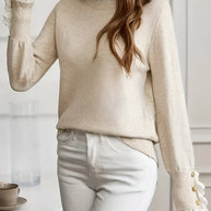 WW | Bequemer & Eleganter Pullover mit Knopfverschluss