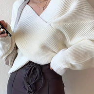 WW - Gekreuzter Strick-Cardigan