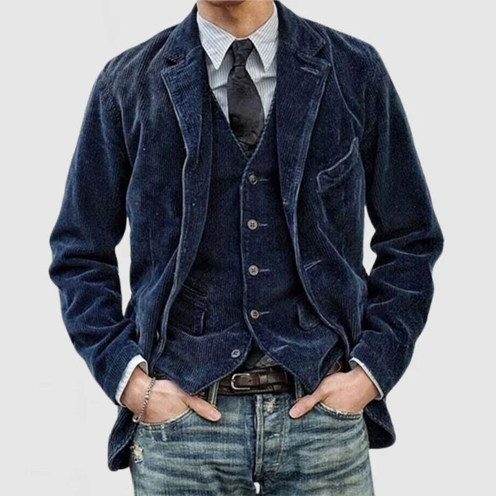 W&W Mode | Stilvolles Vintage-Set Aus Blazer Und Weste