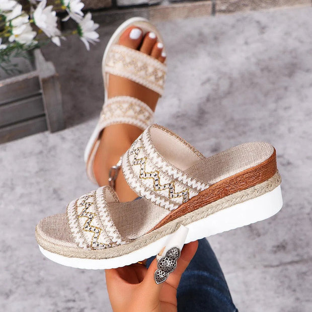 WW | Sommer-Sandalen mit Leinenboden