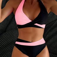 WW | Colorblock-Halter-Bikini-Set für Damen