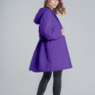 Wasserfeste Windjacke mit Kapuze in Übergröße Regenjacke