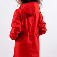 Wasserfeste Windjacke mit Kapuze in Übergröße Regenjacke