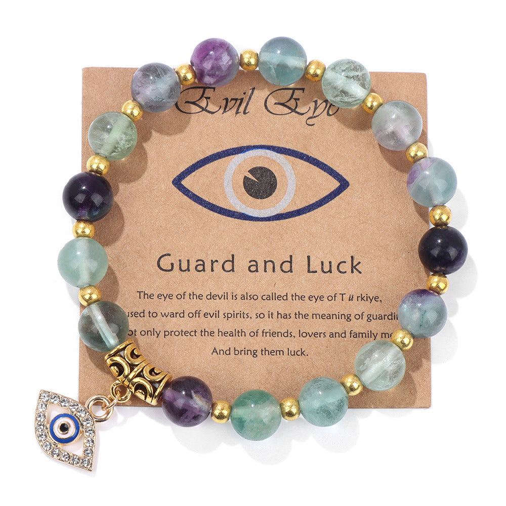 Perlenarmband mit Blatt-, Herz- und Sternmotiven