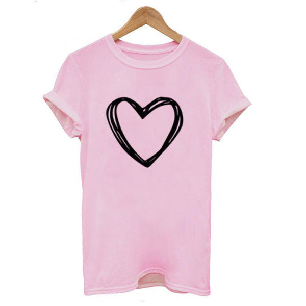 WW | Herzmuster Damen T-shirt Mit Kurzen Ärmeln