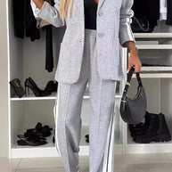 WW | 2-Teiliges Blazer-Set mit Hoher Taille für Damen