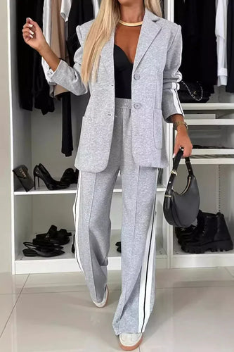 WW | 2-Teiliges Blazer-Set mit Hoher Taille für Damen