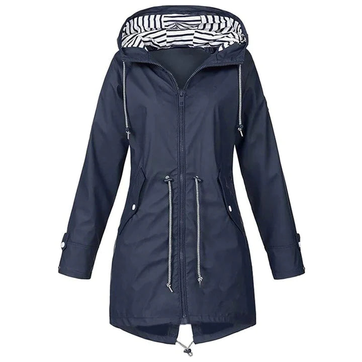 WW | Wasserdichte Lange Jacke - Winddicht & Verstellbare Taille