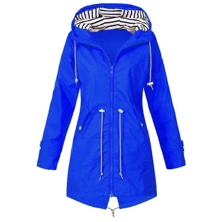 WW | Moderne lange Regenjacke für Damen