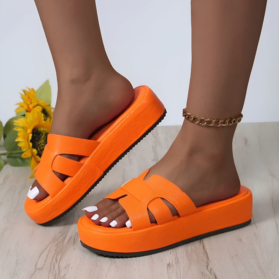 WW | Bequeme Flip Flops Sandalen mit Dickem Boden und Rutschfester