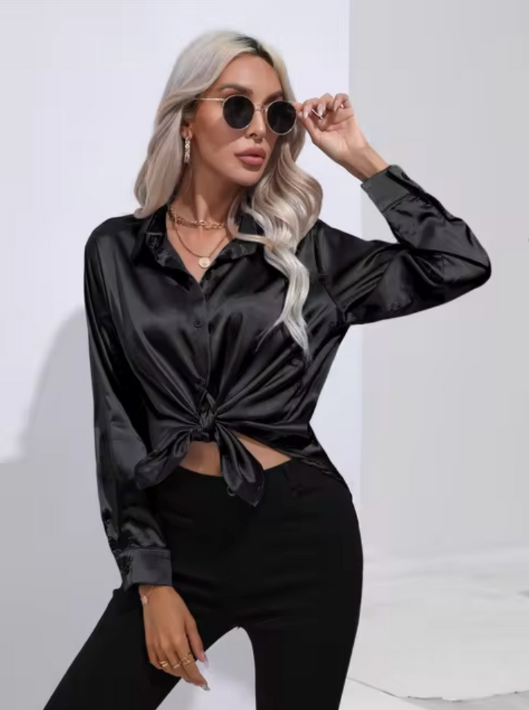 WW | Luxe Bluse Mit Langen Ärmeln