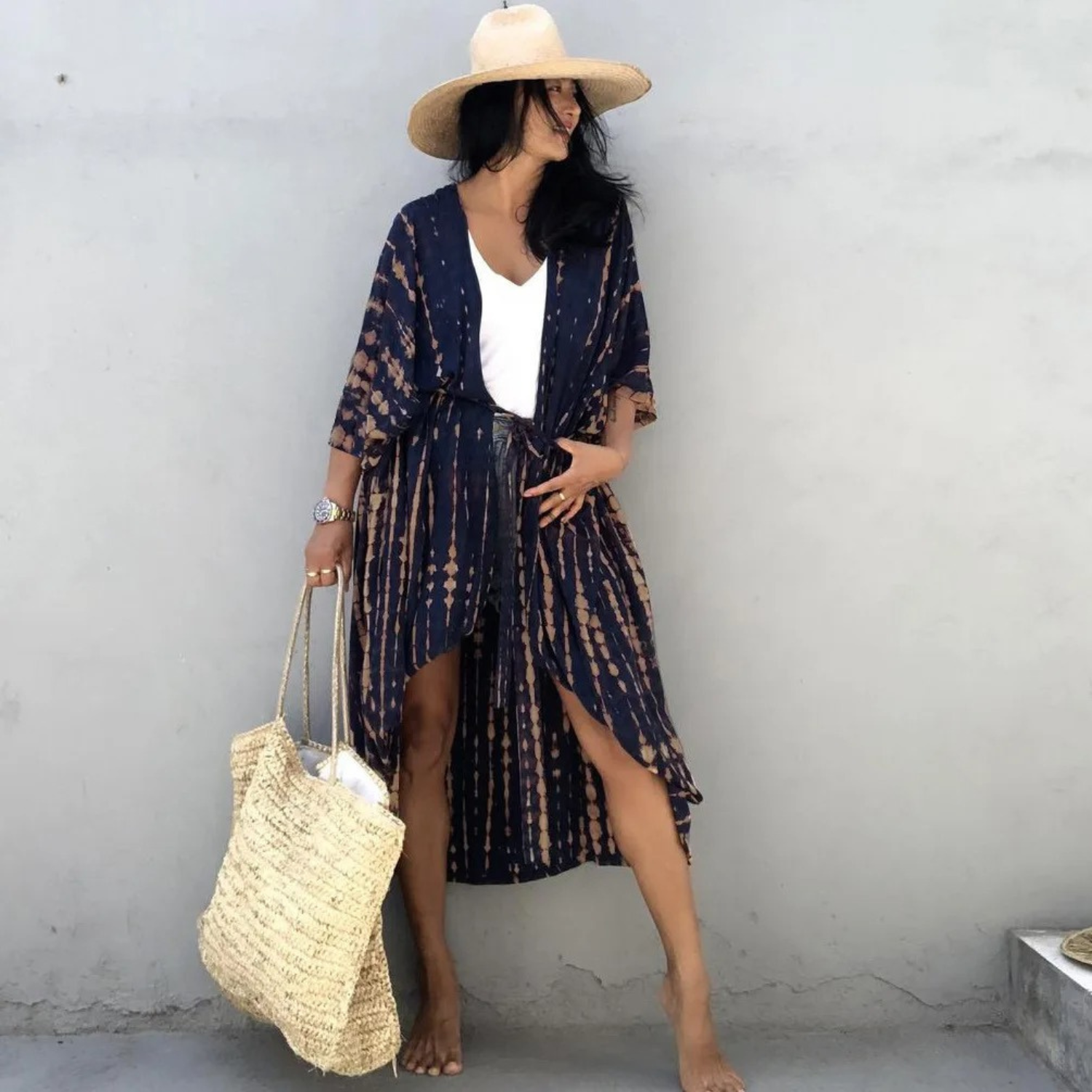 WW | Sommer Print Kimono Für Damen