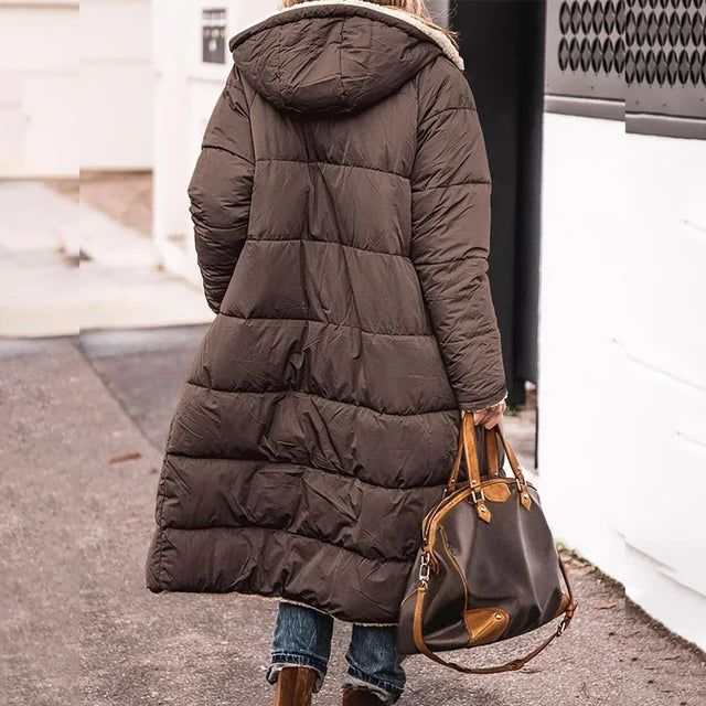 W&W Mode | Gepolsterte warme Parka mit Futterkapuze für Damen