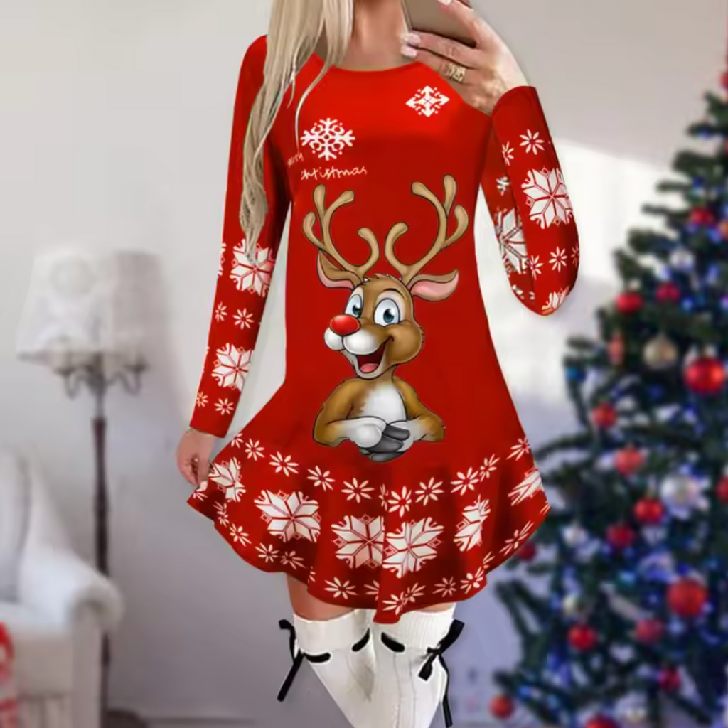 WW | Kleid mit Weihnachtsmotiv