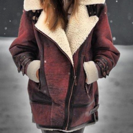 warme, kuschelig gefütterte Jacketerte Damenjacke