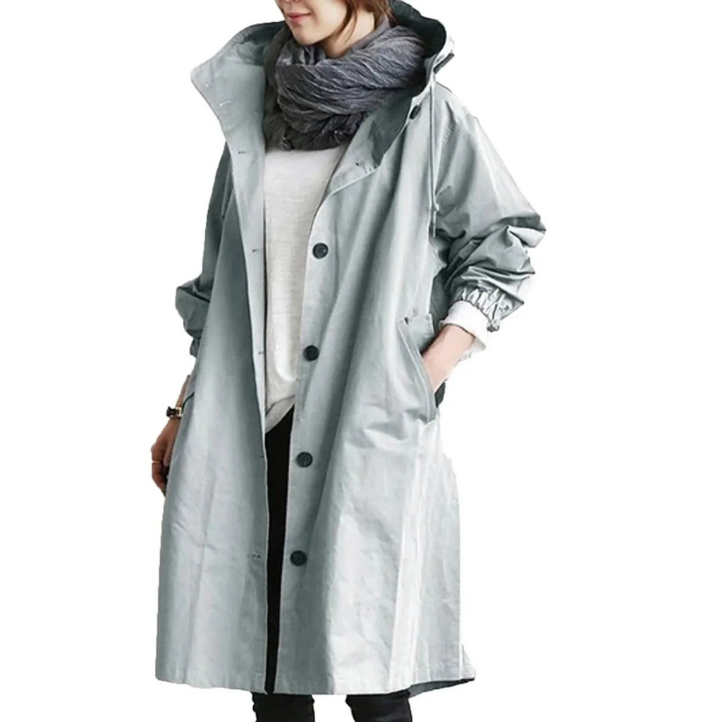 WW | Wasserdichter Trenchcoat Für Frauen Lang