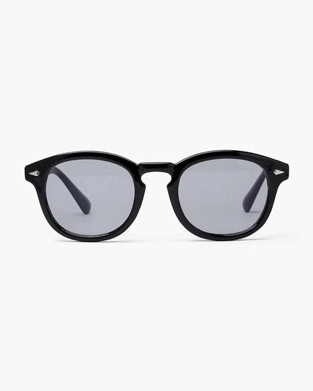 WW | Schwarzer Rahmen Runde Sonnenbrille Für Männer