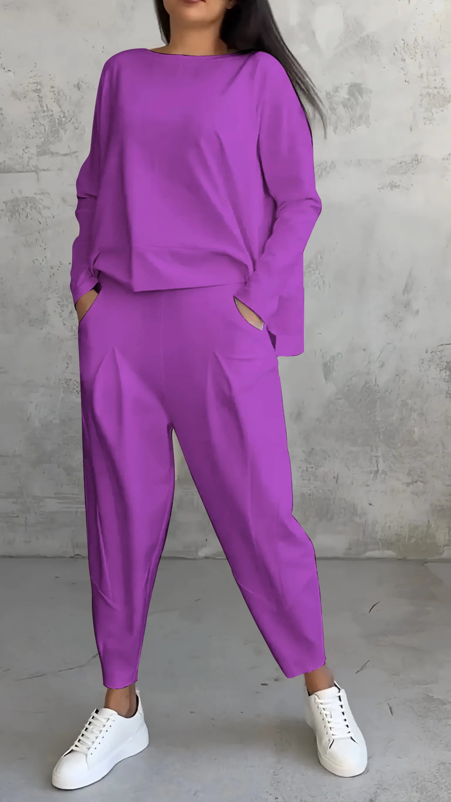 WW | Zweiteiliges Set In Einem Lässigen Relaxed Fit Modell
