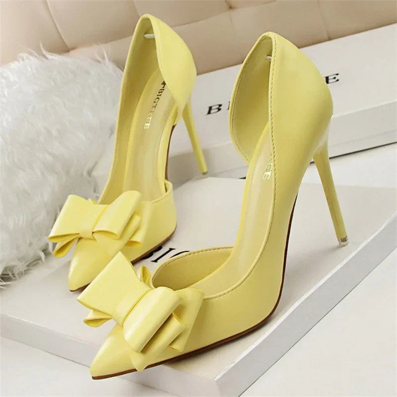 WW | Damen Pumps Mit Schleifendetail Elegante Frauenabsätze