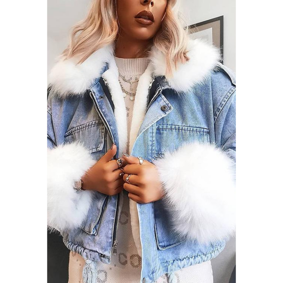 WW | Winterjacke aus Jeans für Frauen