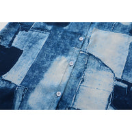 WW | Damen Casual Midi Hemdkleid in Blau