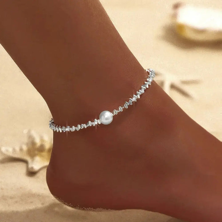 W&W Mode | Gold/silver Fußkettchen Für Damen