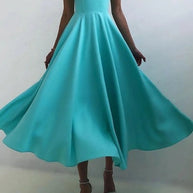 WW | elegantes Midi-Kleid mit Spaghettiträgern für besondere Anlässe