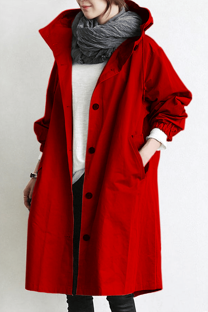 W&W Mode | Trenchcoat mit Kapuze für Damen