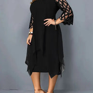 WW | Elegantes Plus Size Spitzen Midi Kleid