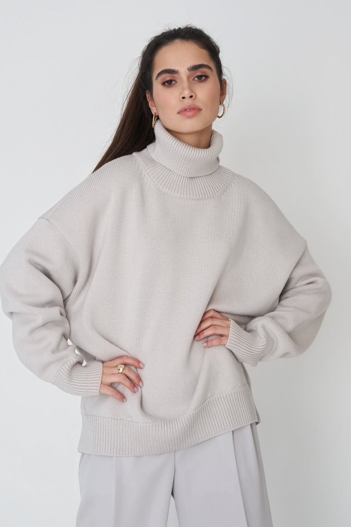 W&W Mode | Lieblicher Winter Hoher Kragen Pullover