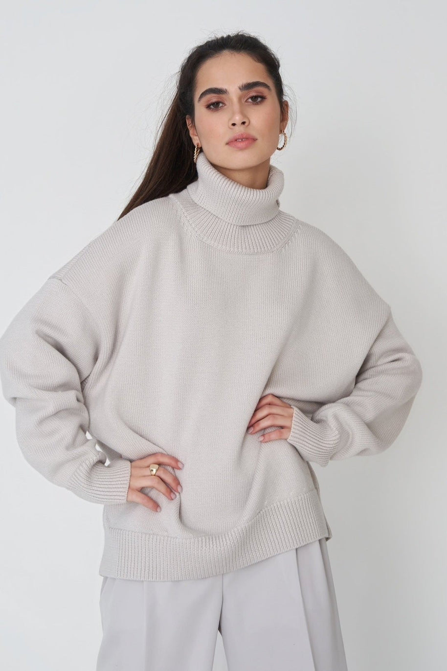 WW | Lieblicher Winter Hoher Kragen Pullover