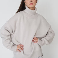 WW | Lieblicher Winter Hoher Kragen Pullover