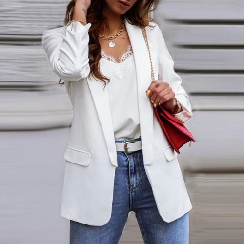 W&W Mode | Stilvolle Damen Blazer mit Einzelknopfverschluss Ideal für Die Arbeit
