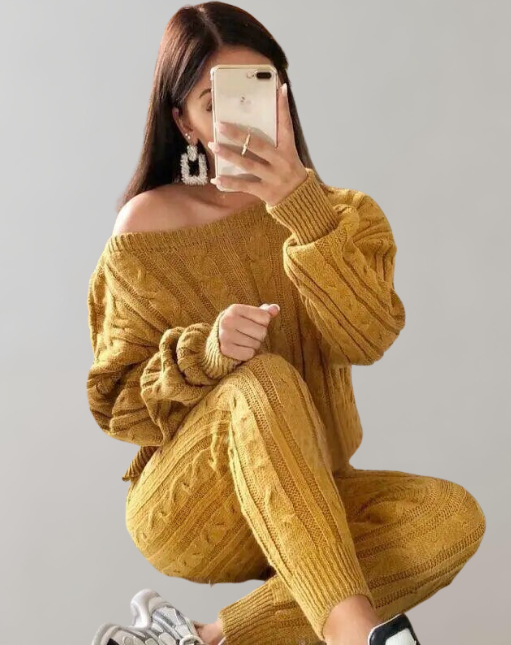 WW - Strick-Schulter-Hosen-Set