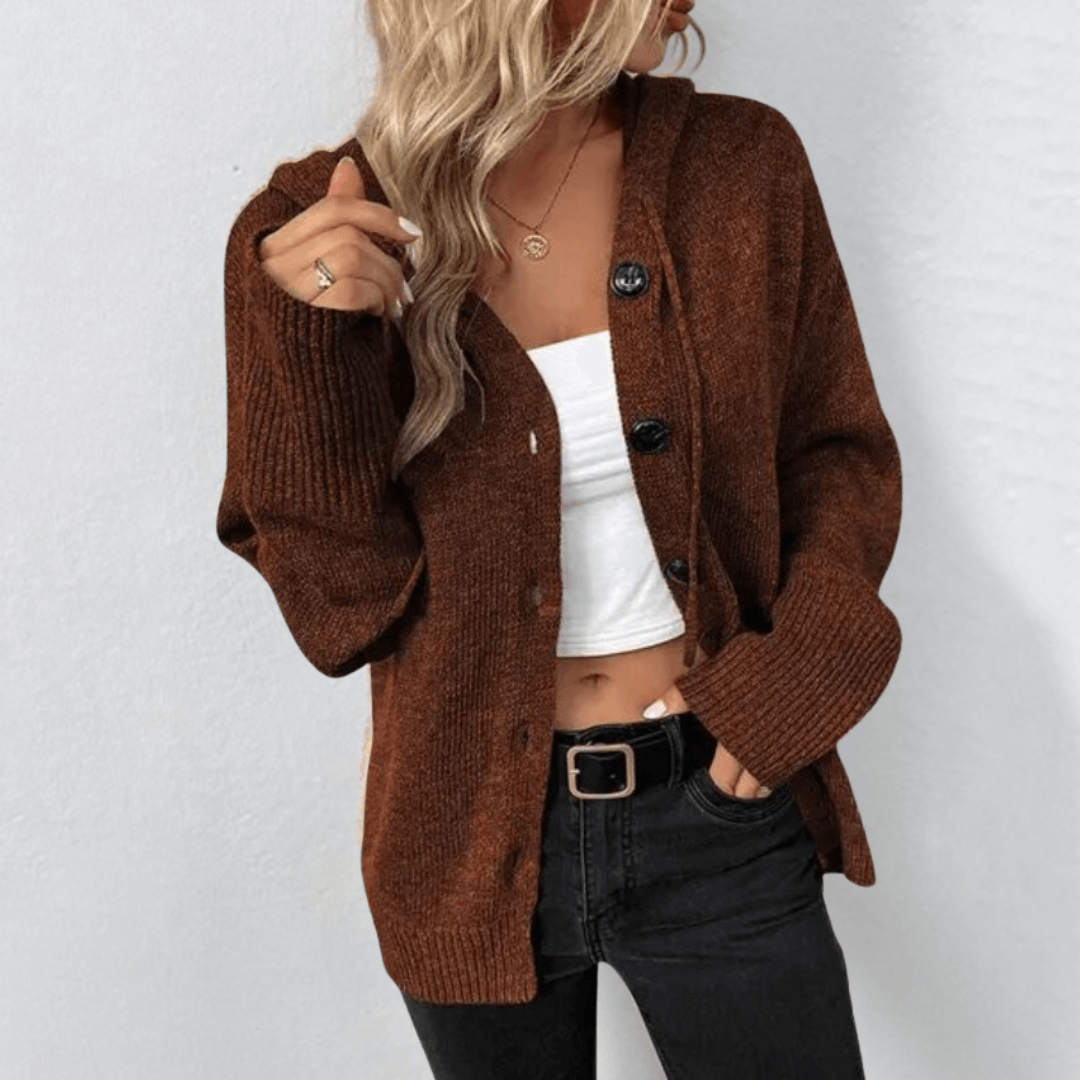 W&W Mode | Leichter Knopf Strickjacke Für Frauen