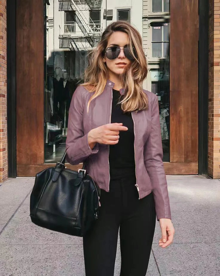 WW | Modische Lederjacke