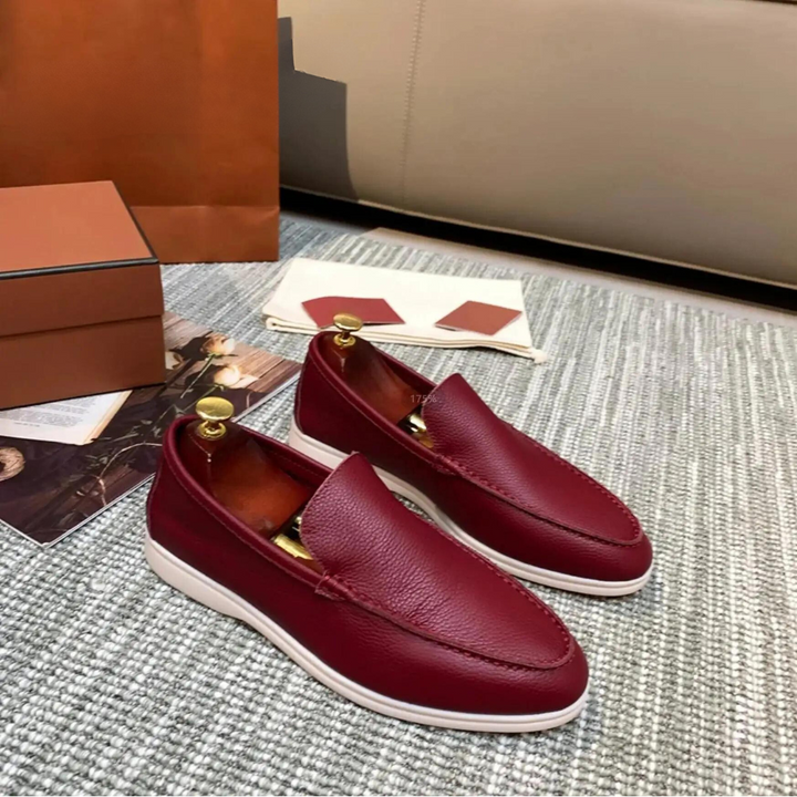 W&W Mode | Herren Leder Slipper Aus Hochwertigem Rindsleder