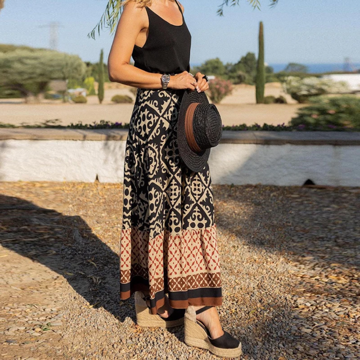 Rock | Trendiger geometrischer High-Waist-Rock für lässiges Tragen