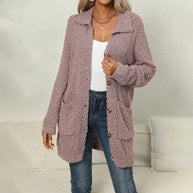 WW | Lässiger Einfarbiger Cardigan