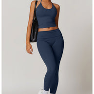 WW | Trendige Fitness Schnell-Trocknend Yoga-Hose mit Falten