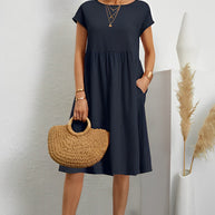 WW | Midi-Kleid mit Seitentaschen