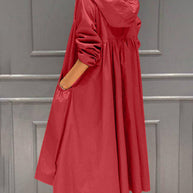 WW | Mid-length hooded jacket in Korean style