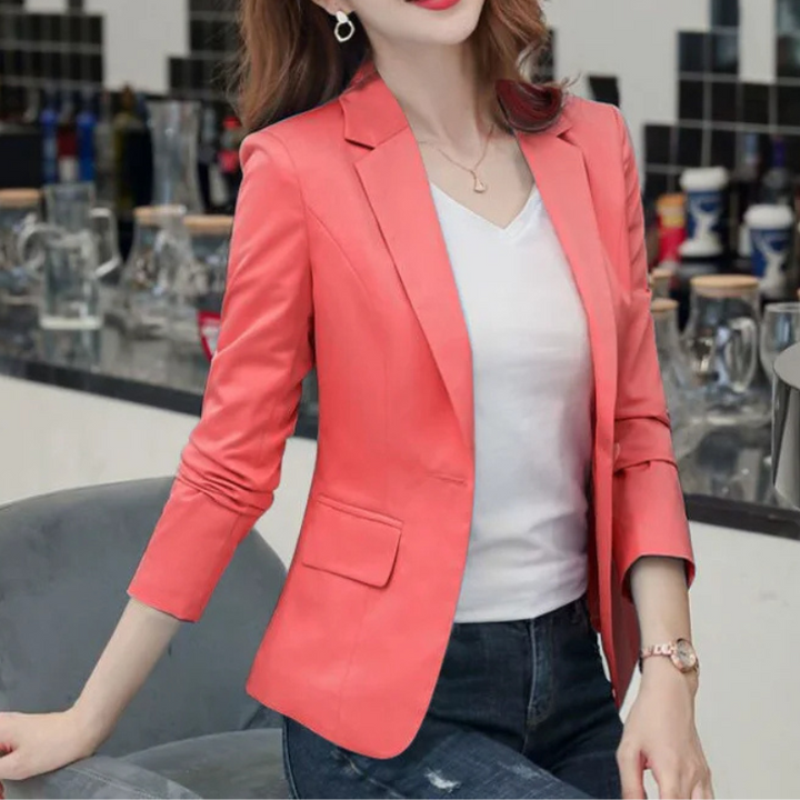 W&W Mode | Eleganter Damenblazer mit Langen Ärmeln Ideal für Die Arbeit