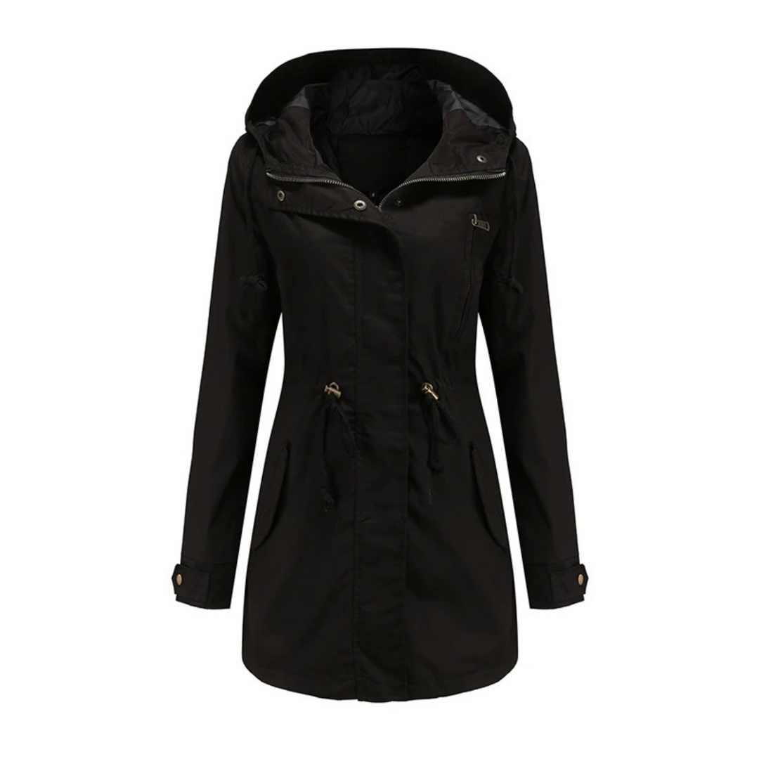 W&W Mode | Wasserdichte Langärmelig Kapuze Jacke mit Einstellbarer Kordelzug