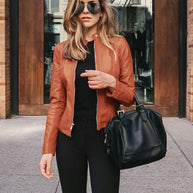 Jacke in Lederoptik für Damen