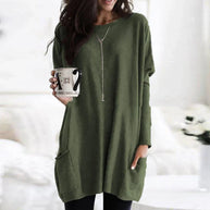 WW - Damen Oversized-Tunika Pullover für entspannten Komfort