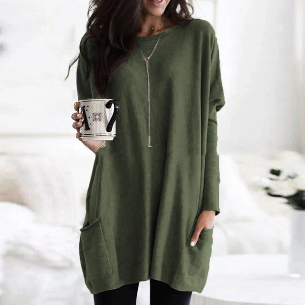 WW - Damen Oversized-Tunika Pullover für entspannten Komfort